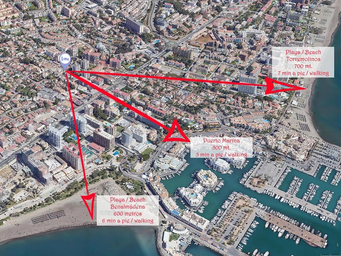 公寓 Holidays2Benalmadena Marysol Studio Aacc And Pool